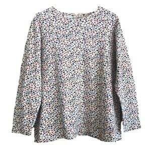 𝅺Falls Creek earth tone floral cotton top plus size 1X